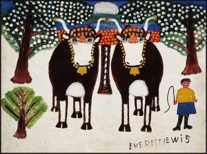 LEWIS Everett 1893-1979,Two Oxen,Heffel CA 2008-07-03