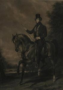 LEWIS Frederick Christ. II 1813-1875,Portrait of a gentleman on a horse,Rosebery's GB 2014-04-12