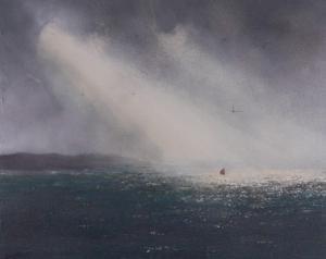 LEWIS GEORGE 1974,Rays of Light Off the North Cornish Coast,Bellmans Fine Art Auctioneers 2022-11-15