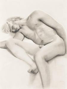 LEWIS GILBERT 1945,Untitled, (Nude),1989,Swann Galleries US 2023-08-17