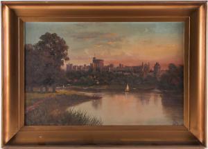 LEWIS James Isiah,a view of Windsor Castle from the River Thames at ,Dawson's Auctioneers 2021-10-28