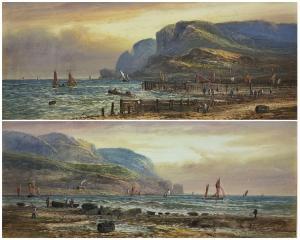 LEWIS Lennard 1826-1913,On the Fifeshire Coast,1904,Duggleby Stephenson (of York) UK 2023-07-28