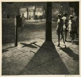 LEWIS Martin 1881-1962,Corner Shadows,1930,Swann Galleries US 2010-09-16