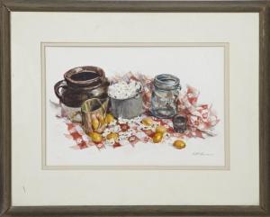 LEWIS Nat 1925-2015,Kitchen Still Life with Popcorn and Lemons,St. Charles US 2010-11-20