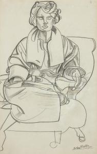 LEWIS Percy Wyndham 1882-1957,Violet Schiff,1920,Christie's GB 2024-03-21