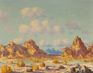LEWIS Thomas L 1907-1978,Desert Rocks Taos,Cottone US 2022-11-02