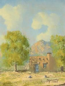 LEWIS Thomas L 1907-1978,Untitled (Taos),1970,Santa Fe Art Auction US 2021-05-29