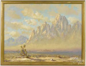 LEWIS Thomas L 1907-1978,Western landscape,Pook & Pook US 2017-01-16