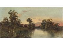 LEWIS Walter 1800-1800,Landscape with a pond,Mainichi Auction JP 2019-05-10