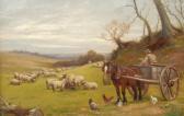 LEWIS William 1788,Rural landscape with farmer and horse and cart,Golding Young & Mawer 2015-04-22