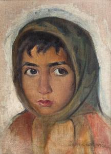 LEWKOWICZ Leon 1888-1950,Portret dziewczynki,Sopocki Dom Aukcjny PL 2019-11-30