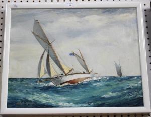 LEWSEY Tom 1910-1965,30 Ton Yawl a Fair Wind,20th century,Tooveys Auction GB 2019-04-17