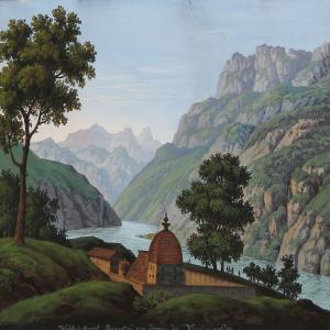 LEXA Joseph,Walfahrtsort Gangotri am Ganges in Vorderindien,1853,Bruun Rasmussen 2011-10-17