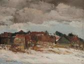 LEXA Rudolf 1915-2003,Wintertime in a Village,1945,Palais Dorotheum AT 2009-11-28