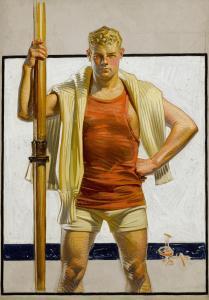 LEYENDECKER Joseph Christian 1874-1951,The Oarsman,1916,Sotheby's GB 2023-11-14