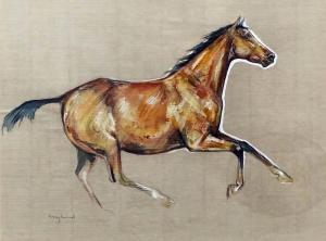 LEYLAND Susan 1952,Studies of horses,Canterbury Auction GB 2017-08-01