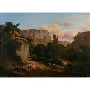 LEYMARIE Hippolyte 1809-1844,VUE DE LA VALLÉE DE SAINT-RAMBERT-EN-BUGEY,Tajan FR 2021-10-28