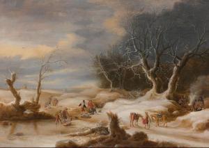 LEYTENS Gysbrecht 1586-1643,Embuscade dans un paysage de ne,Artcurial | Briest - Poulain - F. Tajan 2021-11-09