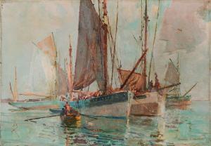 LHERMITTE Georges 1882-1967,FRENCH HARBOUR,Ross's Auctioneers and values IE 2024-03-20