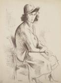 LHOTE Andre 1885-1962,A seated woman with a hat,Christie's GB 2018-12-06