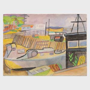 LHOTE Andre 1885-1962,Piquey, Le Bassin d'Arachon,1961,Stair Galleries US 2019-06-08