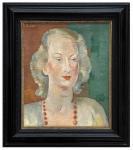 LHOTE Andre 1885-1962,Portrait de femme au col,1933,Gautier-Goxe-Belaisch, Enghien Hotel des ventes 2023-07-09
