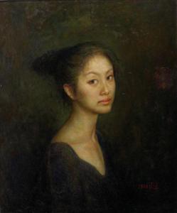 LI GUINAN 1965,Girl Portrait,1995,Zhong Cheng TW 2008-06-08