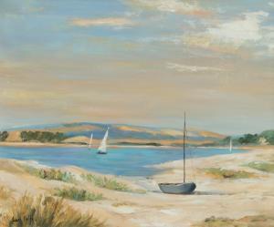 LIAM KELLY 1949,SAIL BOATS IN THE BAY,Ross's Auctioneers and values IE 2023-07-19