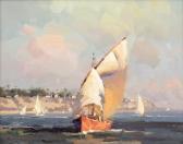LIANG Calvin 1960,Sailing By,John Moran Auctioneers US 2016-10-25