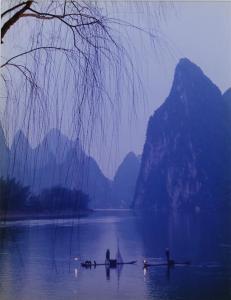 LIANG Shi Guo 1904-1997,Fisherman at Evening in Li River,Clars Auction Gallery US 2018-08-12