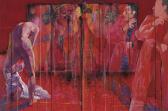 LIANG Weizhen,FACING  THE  REFLECTION  SERIES-  UNDRESSING  MAN,1995,Sotheby's GB 2013-04-05