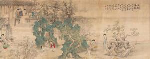 LIANGCAI Zhu,Damen bei Vergnügungen im Garten,1856,Nagel DE 2018-12-06