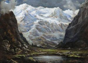 LIBANO Cesare 1884-1969,Lago alpino,1947,Meeting Art IT 2015-10-17