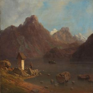 LIBERT Georg Emil,Mountain scene, presumably from Switzerland,1849,Bruun Rasmussen 2013-09-02