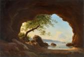 LIBERT Georg Emil 1820-1908,Rock grotto at Bornholm,1840,Villa Grisebach DE 2022-06-01