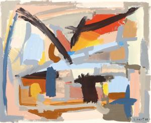 LIBERT Jean Claude 1917-1995,Paysage cubiste,1960,Cannes encheres, Appay-Debussy FR 2023-10-13