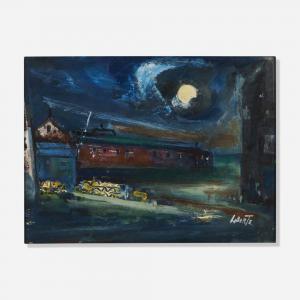 LIBERTE Jean Lewis 1896-1965,Night Street Scene,Toomey & Co. Auctioneers US 2023-07-26