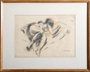 LIBERTE Jean Lewis 1896-1965,Resting Nude,1965,Ro Gallery US 2023-05-09