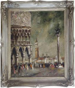 LIBERTS Ludolfs 1895-1959,View on the Doge's Palace,1934,Antonija LV 2019-05-03