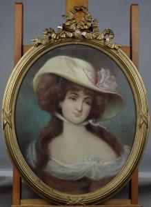 LIBERTY V 1800-1800,Portrait de jeune dame au chapeau,Monsantic BE 2022-02-06