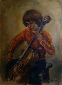 LIBROWICZ Katherine 1912-1991,Portraits d'enfants musiciens,Kahn & Associes FR 2019-05-24