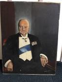 LICENCE JF,Waist study of Churchill in formal attire,Jim Railton GB 2015-10-31