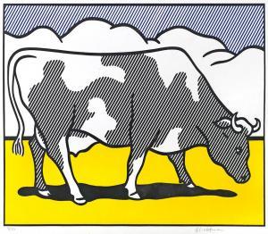 LICHTENSTEIN Roy 1923-1997,Cow Triptych - Cow Going Abstract,1982,Schloss DE 2017-05-13