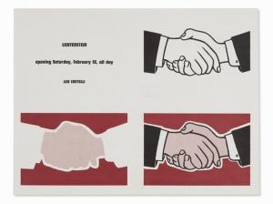 LICHTENSTEIN Roy 1923-1997,handshake Poster,1962,Auctionata DE 2015-12-04