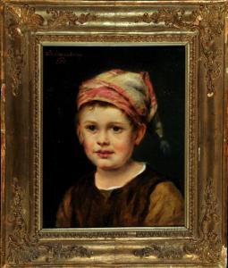 Lichtenstern Ede 1840,Bildnis eines Jungen mit Zipfelmütze,Allgauer DE 2017-07-05