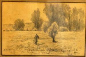 LICOURT,Paysanne ramassant le foin,1930,Camard & Associés FR 2013-09-10