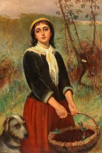 LIDDERDALE Charles Sillem 1831-1895,Berry picking,1892,Bonhams GB 2024-03-13
