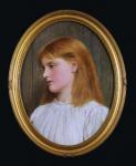LIDDERDALE Charles Sillem 1831-1895,Oval portrait study of a young girl,Biddle and Webb 2013-01-11