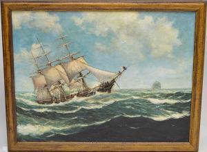 LIE Robert F. 1899-1980,Ship on Rough Seas,1000,Hood Bill & Sons US 2018-01-23