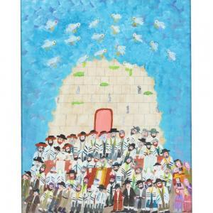 LIEBERMAN Harry 1890-1983,Rabbis in Front of Wall,1983,Ripley Auctions US 2024-03-30